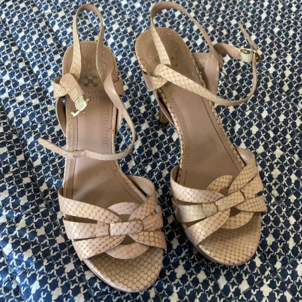 Vince Camuto Blush Nude Sandals